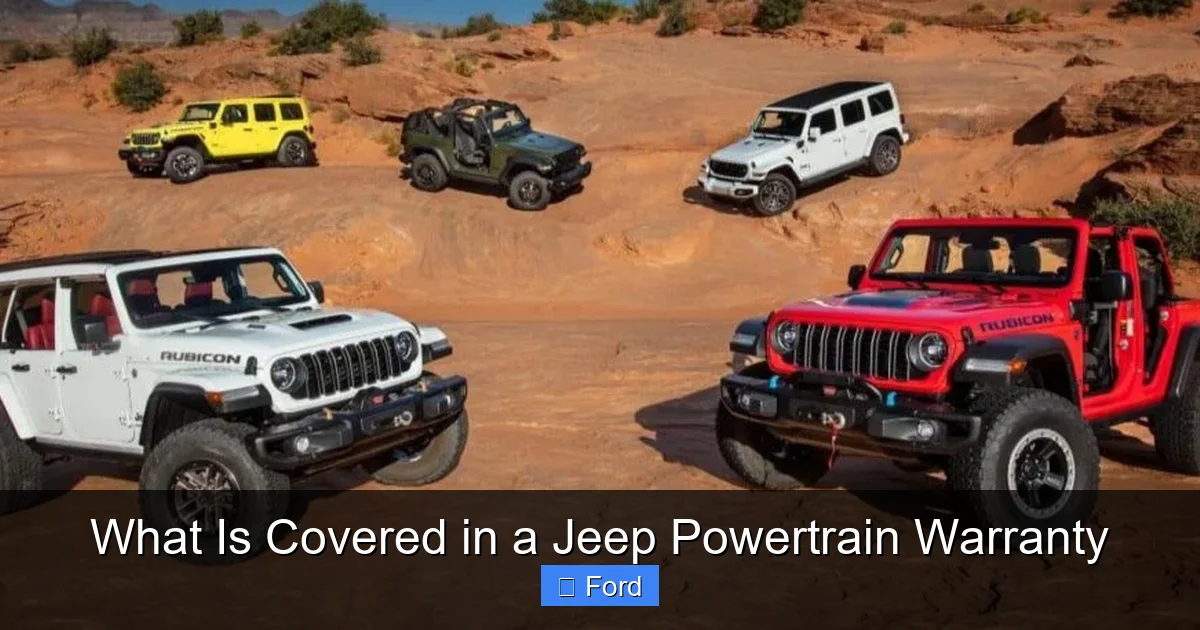 What Is Covered in a Jeep Powertrain Warranty