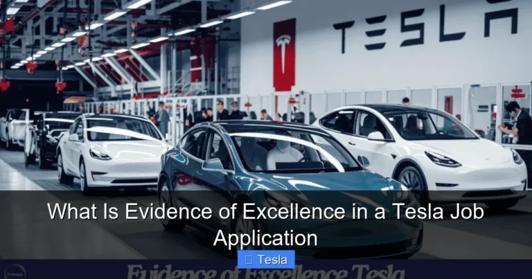 What Is Evidence of Excellence in a Tesla Job Application