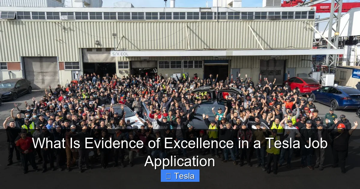 What Is Evidence of Excellence in a Tesla Job Application