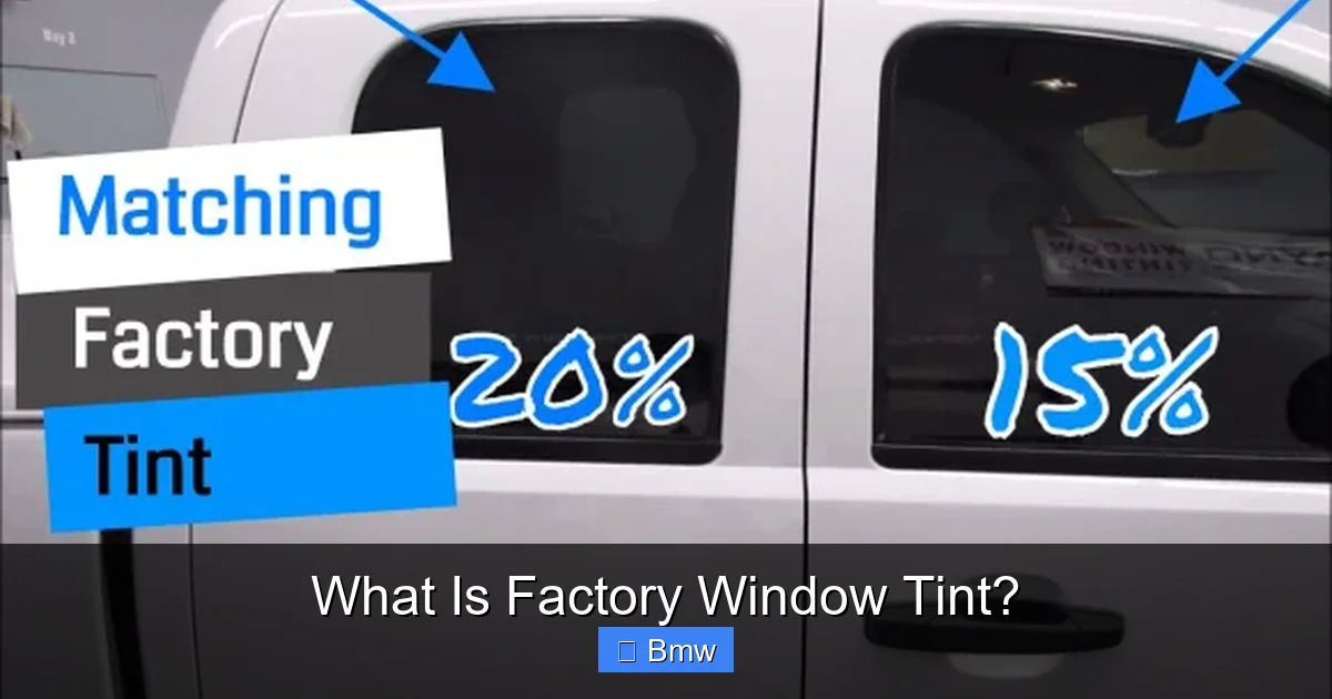 What Is Factory Window Tint?