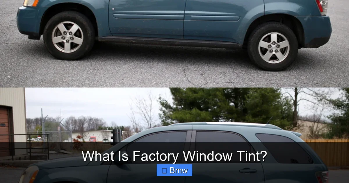 What Is Factory Window Tint?