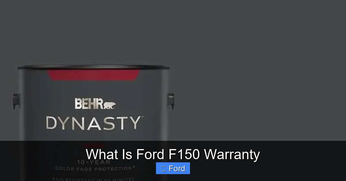 What Is Ford F150 Warranty