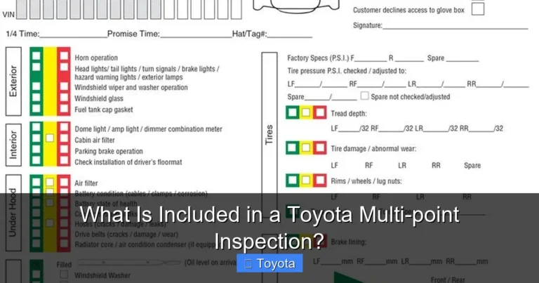 What Is Included in a Toyota Multi-point Inspection?