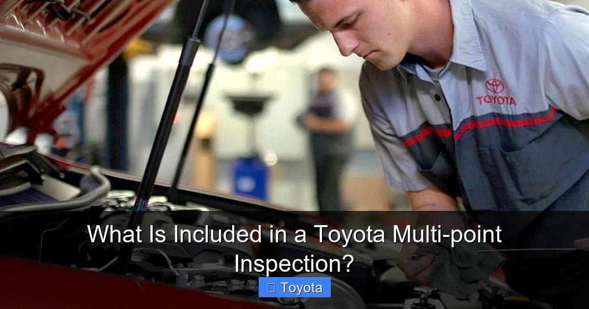 What Is Included in a Toyota Multi-point Inspection?