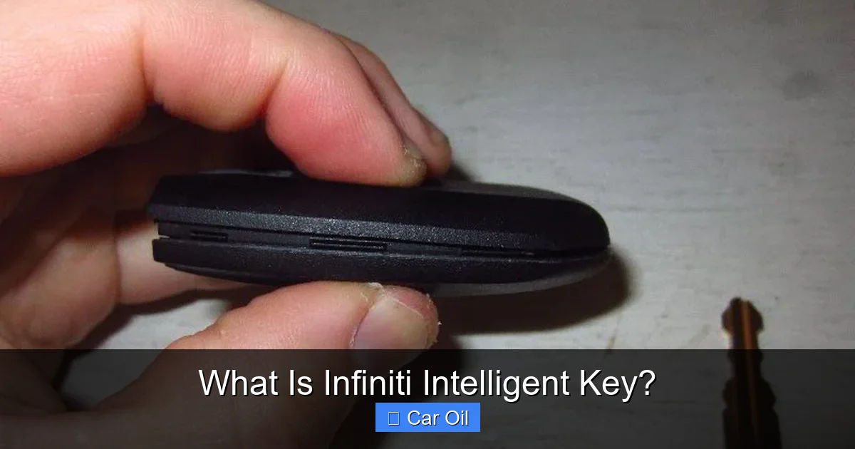 What Is Infiniti Intelligent Key?