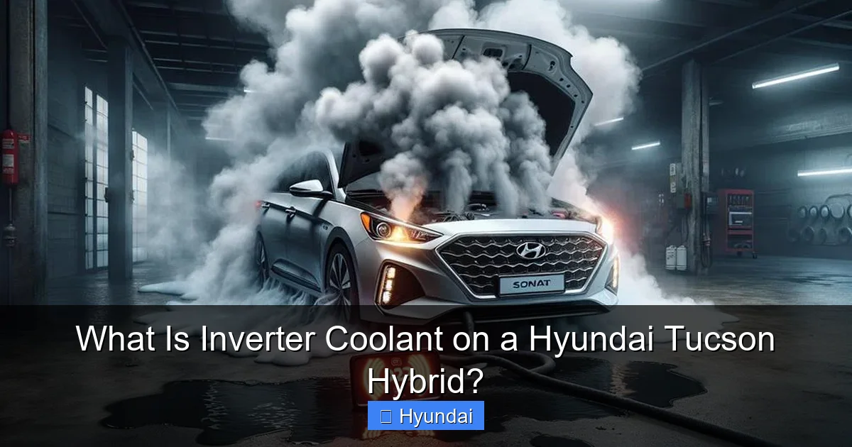 What Is Inverter Coolant on a Hyundai Tucson Hybrid?