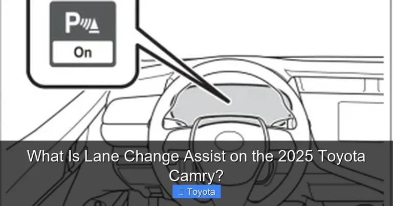 What Is Lane Change Assist on the 2025 Toyota Camry?