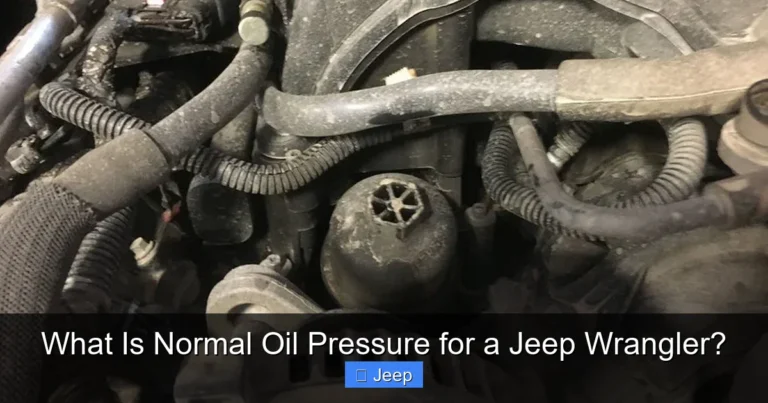 What Is Normal Oil Pressure for a Jeep Wrangler?