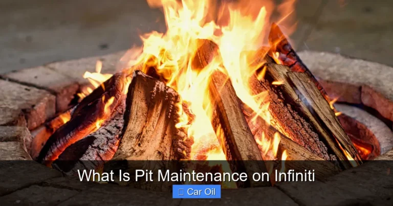 What Is Pit Maintenance on Infiniti