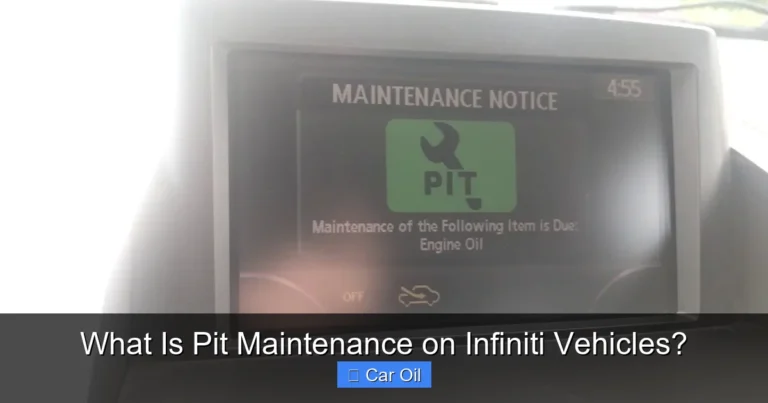 What Is Pit Maintenance on Infiniti Vehicles?