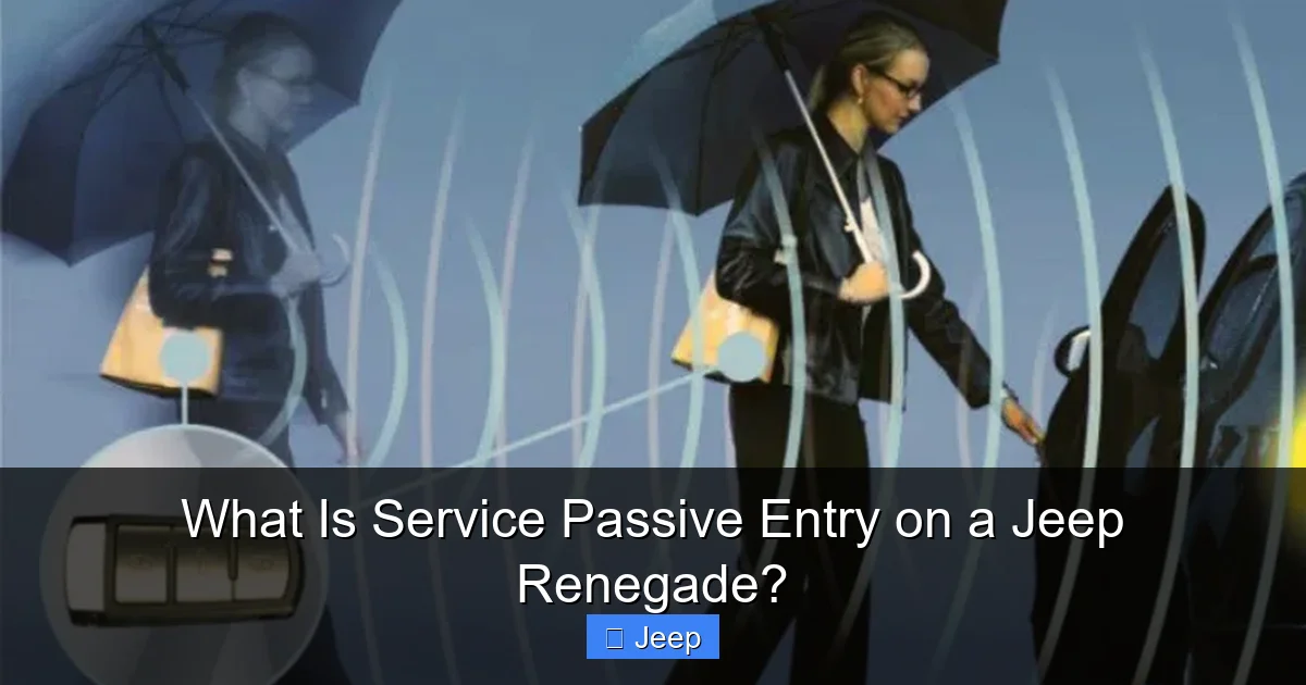 What Is Service Passive Entry on a Jeep Renegade?
