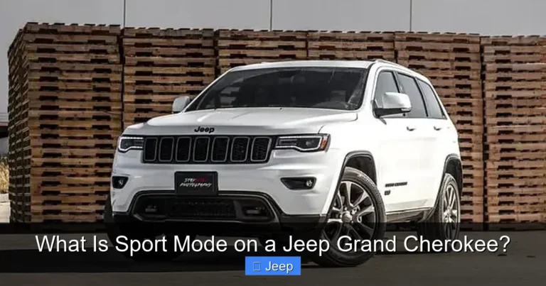 What Is Sport Mode on a Jeep Grand Cherokee?