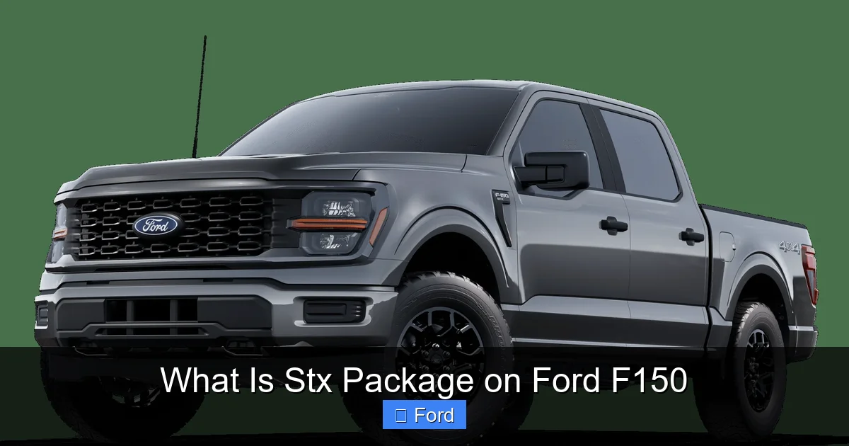What Is Stx Package on Ford F150