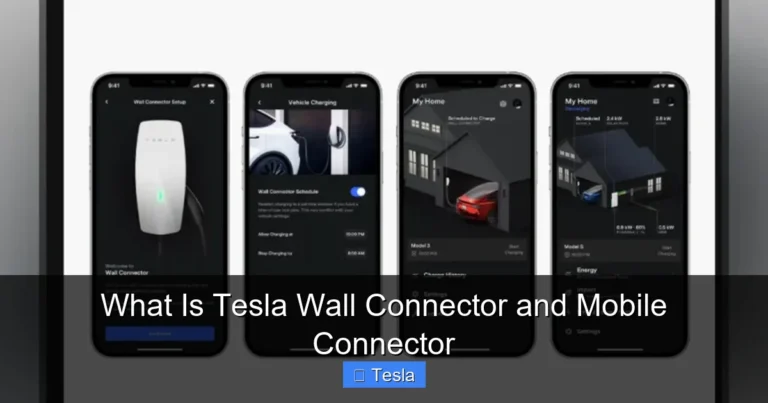 What Is Tesla Wall Connector and Mobile Connector