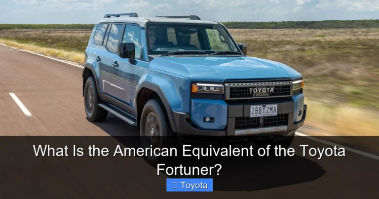 What Is the American Equivalent of the Toyota Fortuner?