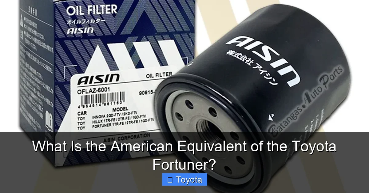 What Is the American Equivalent of the Toyota Fortuner?