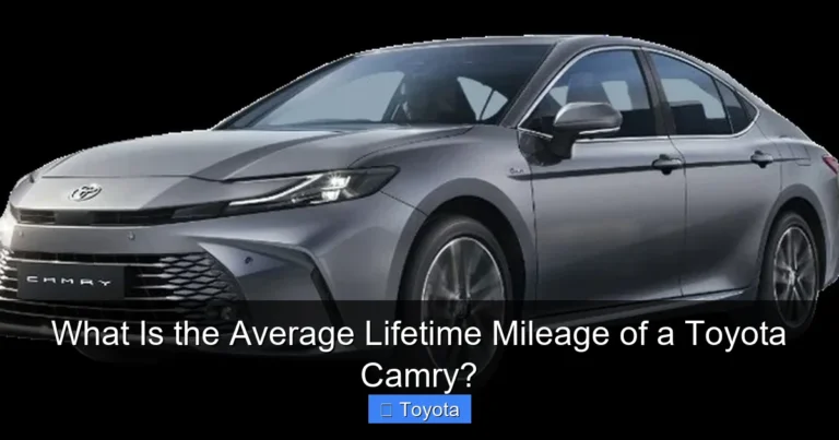 What Is the Average Lifetime Mileage of a Toyota Camry?