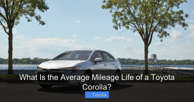 What Is the Average Mileage Life of a Toyota Corolla?