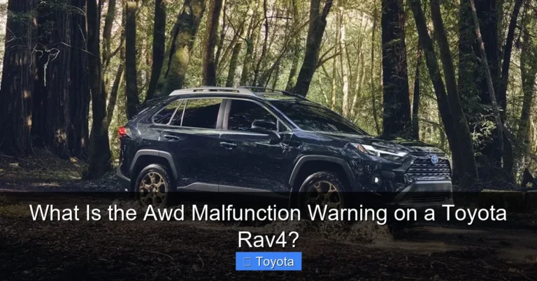 What Is the Awd Malfunction Warning on a Toyota Rav4?