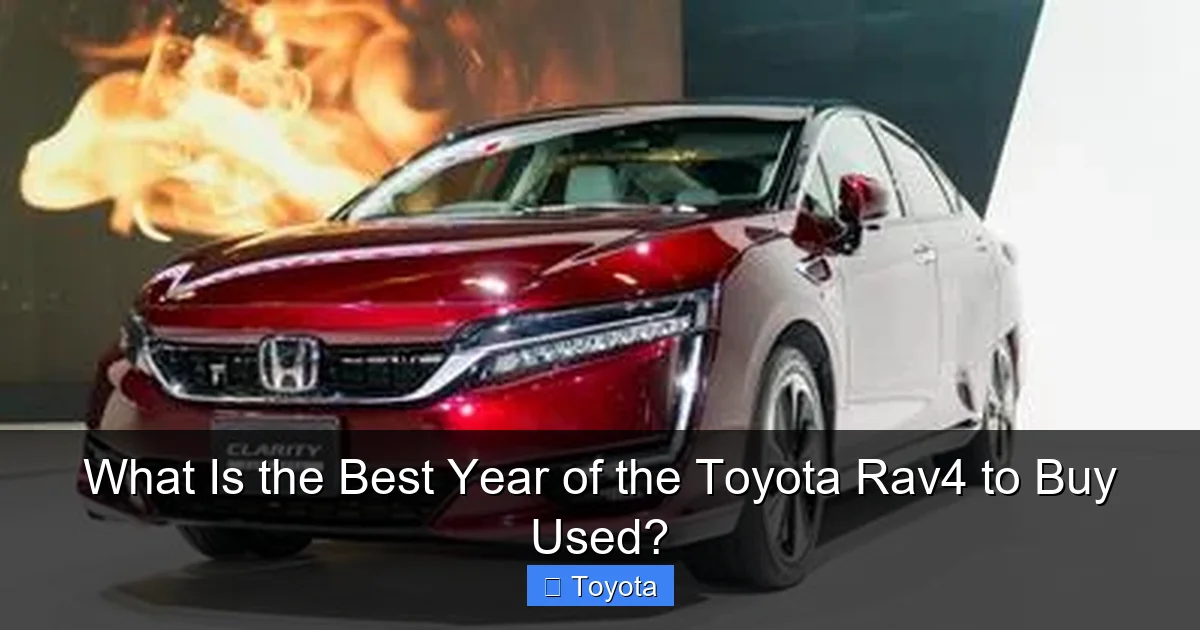 What Is the Best Year of the Toyota Rav4 to Buy Used?