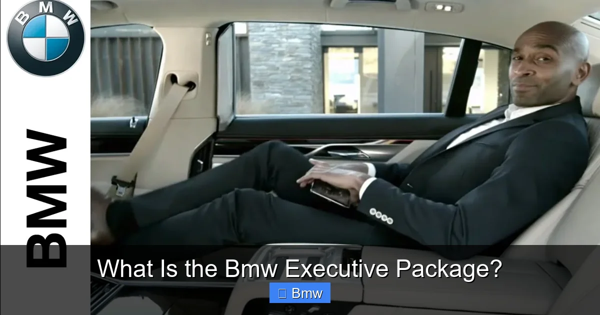 What Is the Bmw Executive Package?