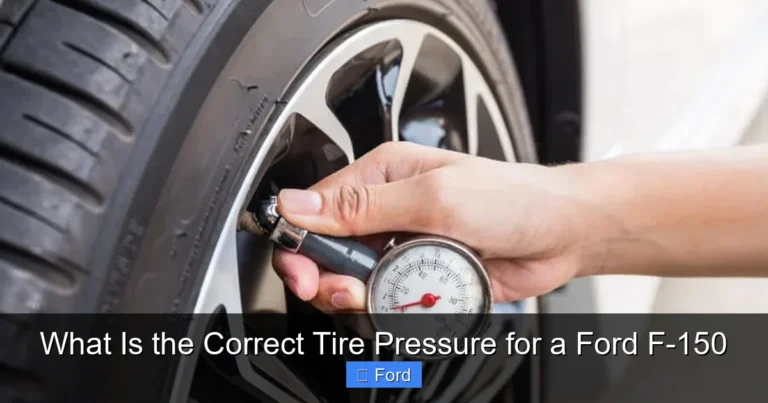 What Is the Correct Tire Pressure for a Ford F-150