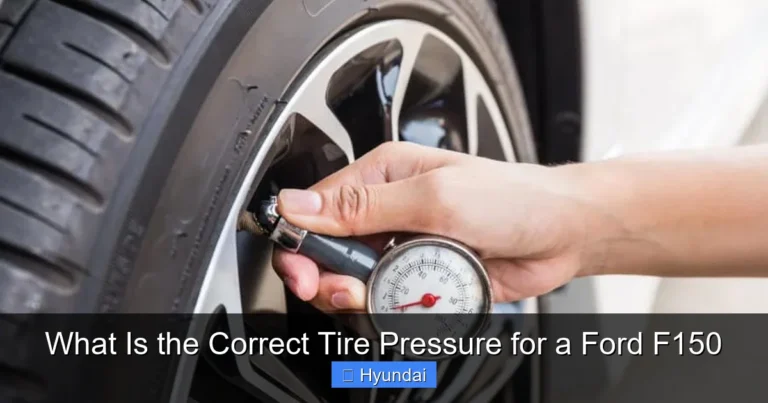What Is the Correct Tire Pressure for a Ford F150