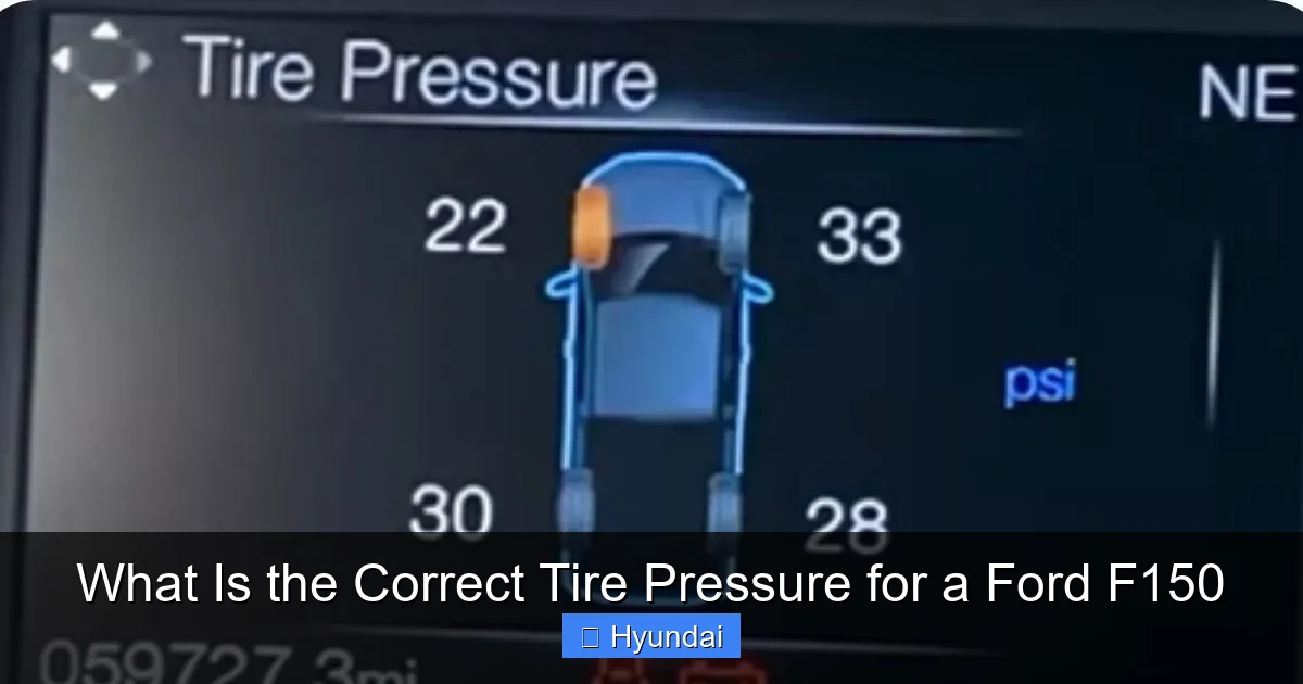 What Is the Correct Tire Pressure for a Ford F150