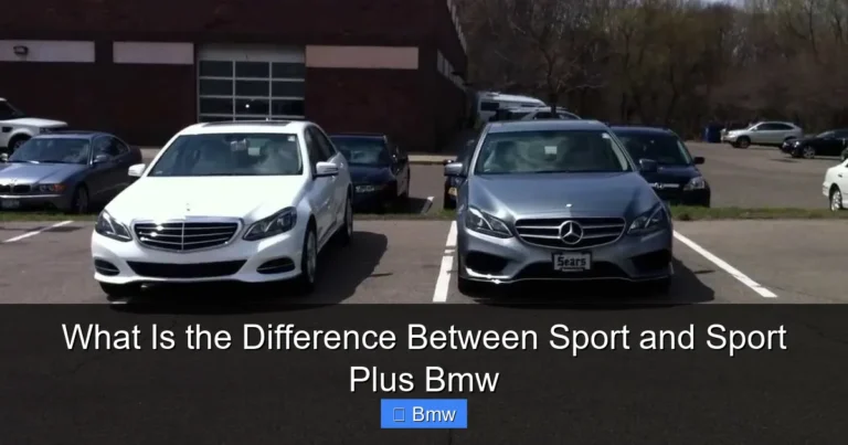 What Is the Difference Between Sport and Sport Plus Bmw