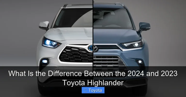 What Is the Difference Between the 2024 and 2023 Toyota Highlander