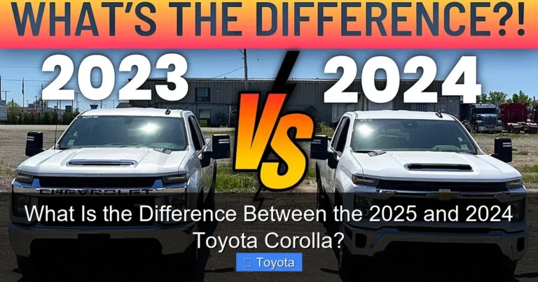 What Is the Difference Between the 2025 and 2024 Toyota Corolla?