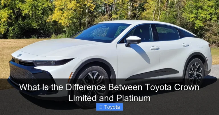 What Is the Difference Between Toyota Crown Limited and Platinum