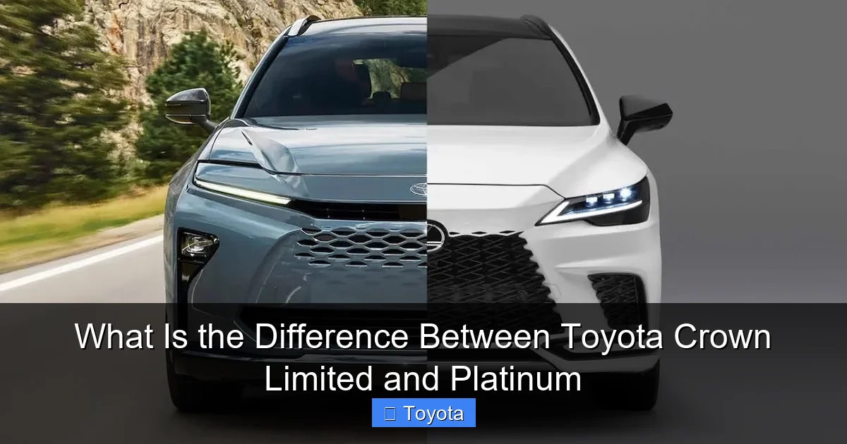 What Is the Difference Between Toyota Crown Limited and Platinum