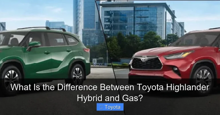 What Is the Difference Between Toyota Highlander Hybrid and Gas?