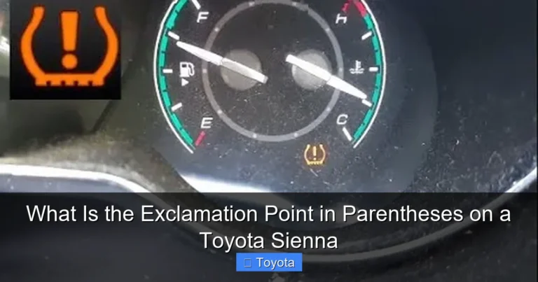 What Is the Exclamation Point in Parentheses on a Toyota Sienna