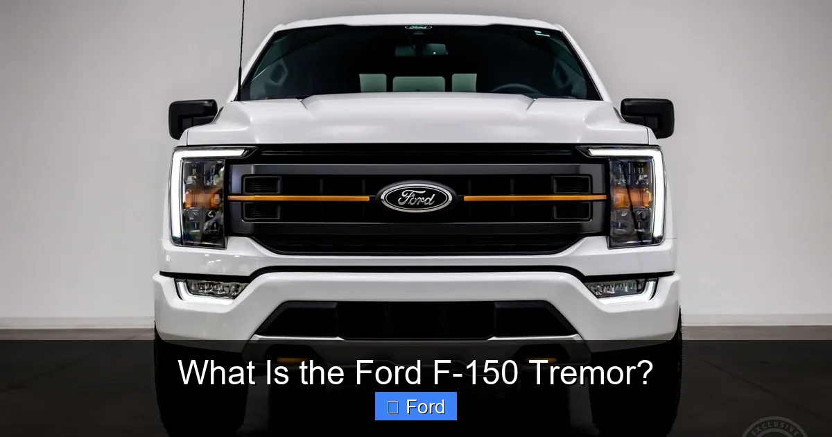 What Is the Ford F-150 Tremor?