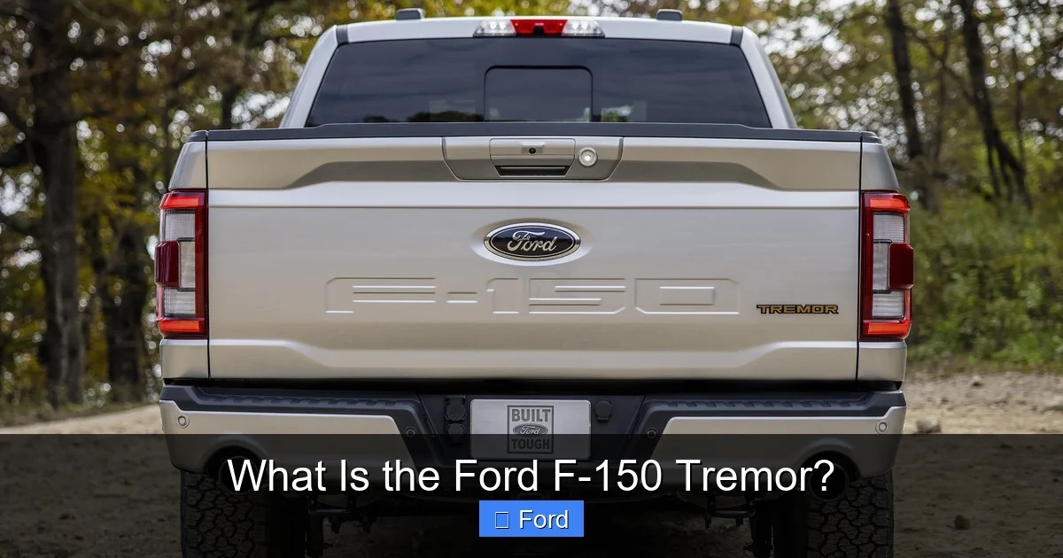 What Is the Ford F-150 Tremor?