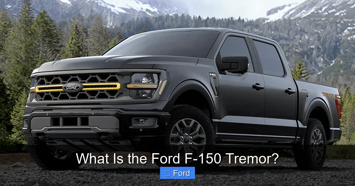What Is the Ford F-150 Tremor?