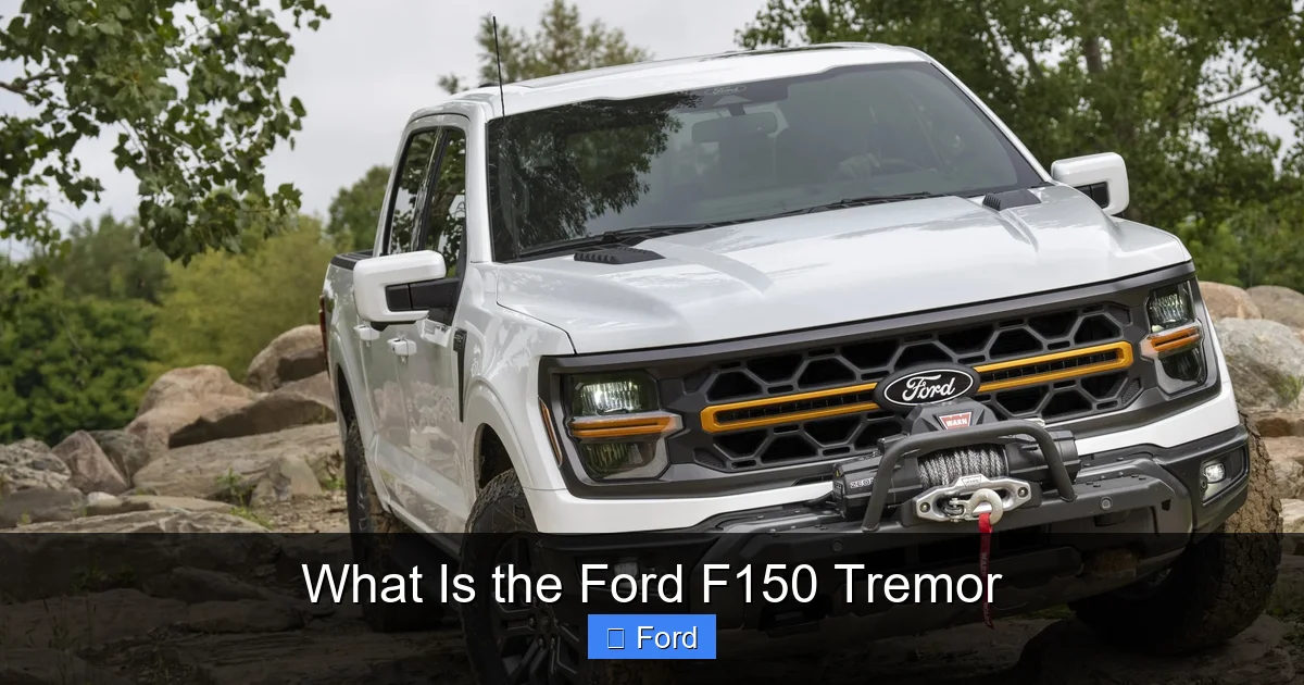 What Is the Ford F150 Tremor