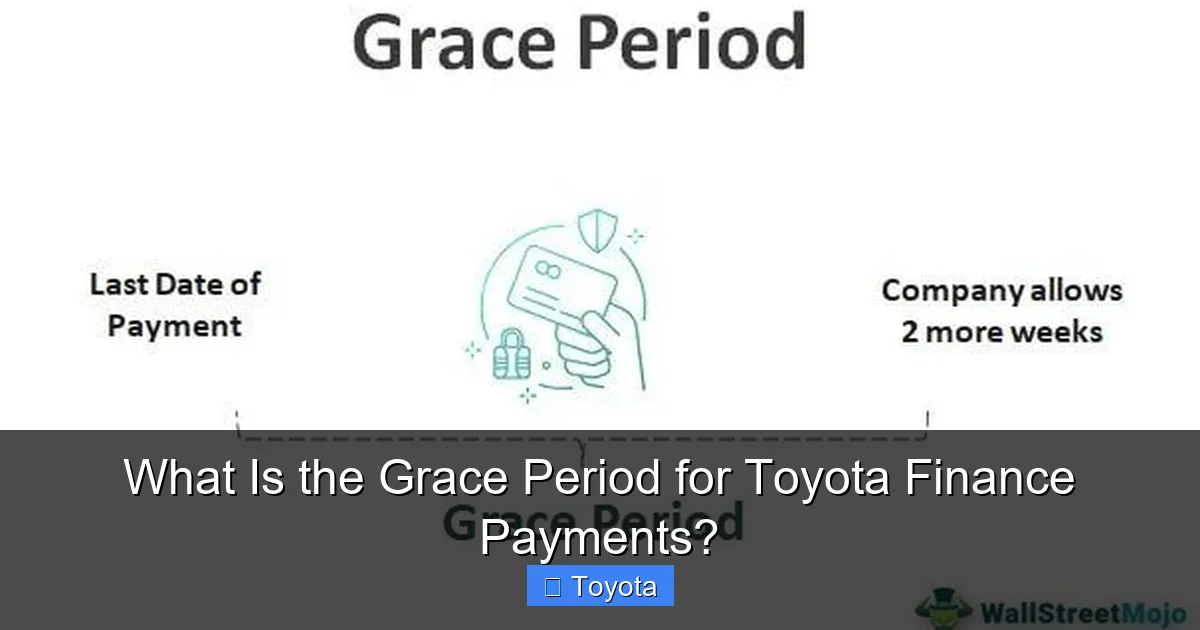 What Is the Grace Period for Toyota Finance Payments?