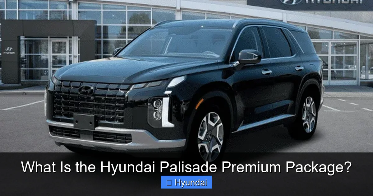 What Is the Hyundai Palisade Premium Package?