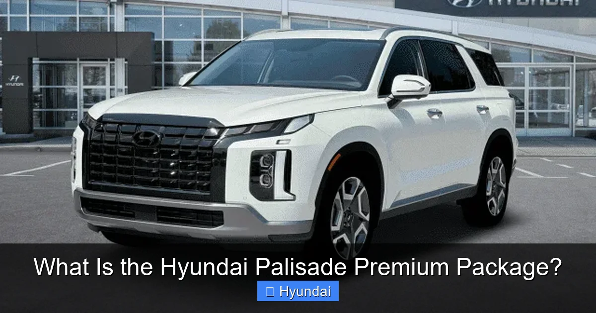 What Is the Hyundai Palisade Premium Package?