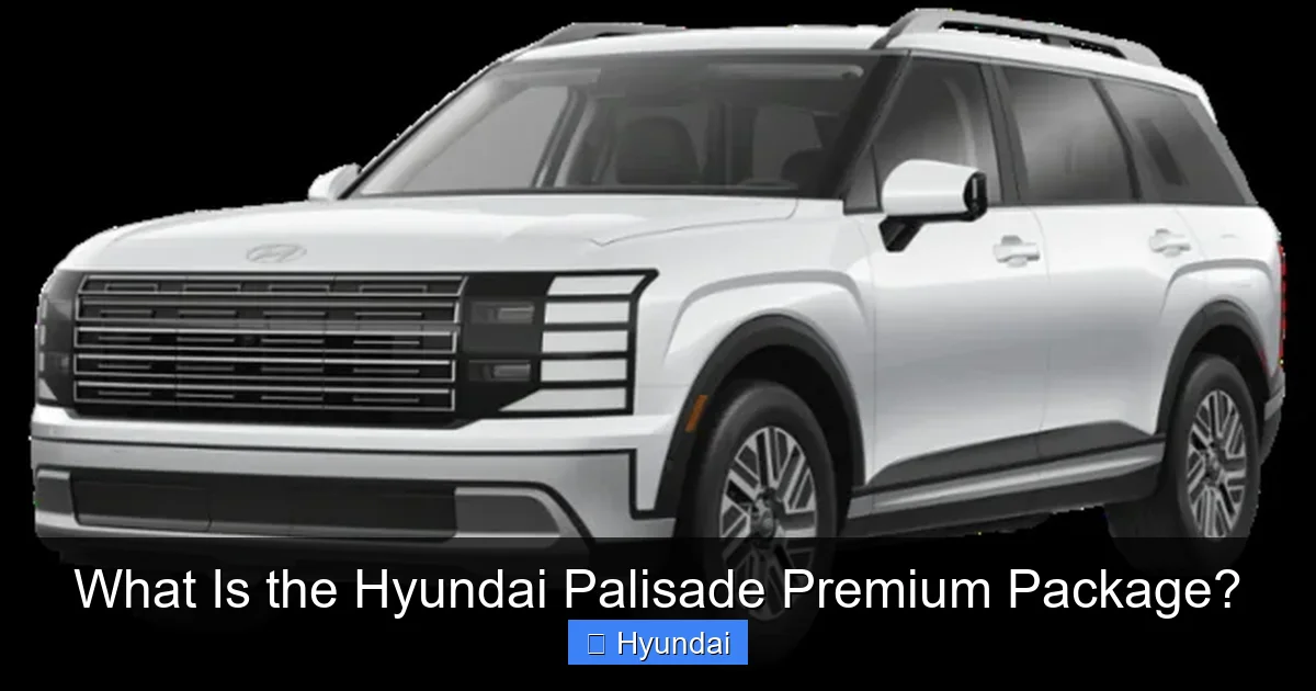 What Is the Hyundai Palisade Premium Package?