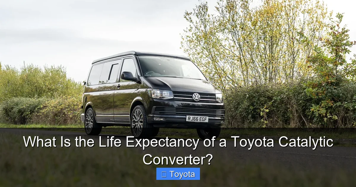 What Is the Life Expectancy of a Toyota Catalytic Converter?