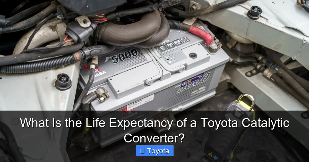 What Is the Life Expectancy of a Toyota Catalytic Converter?