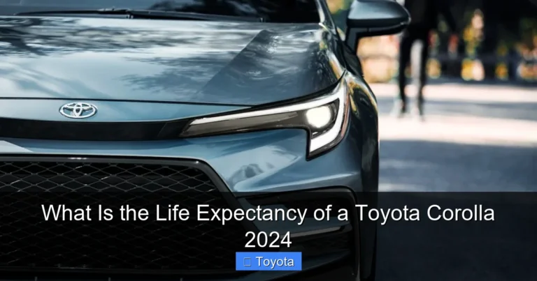 What Is the Life Expectancy of a Toyota Corolla 2024