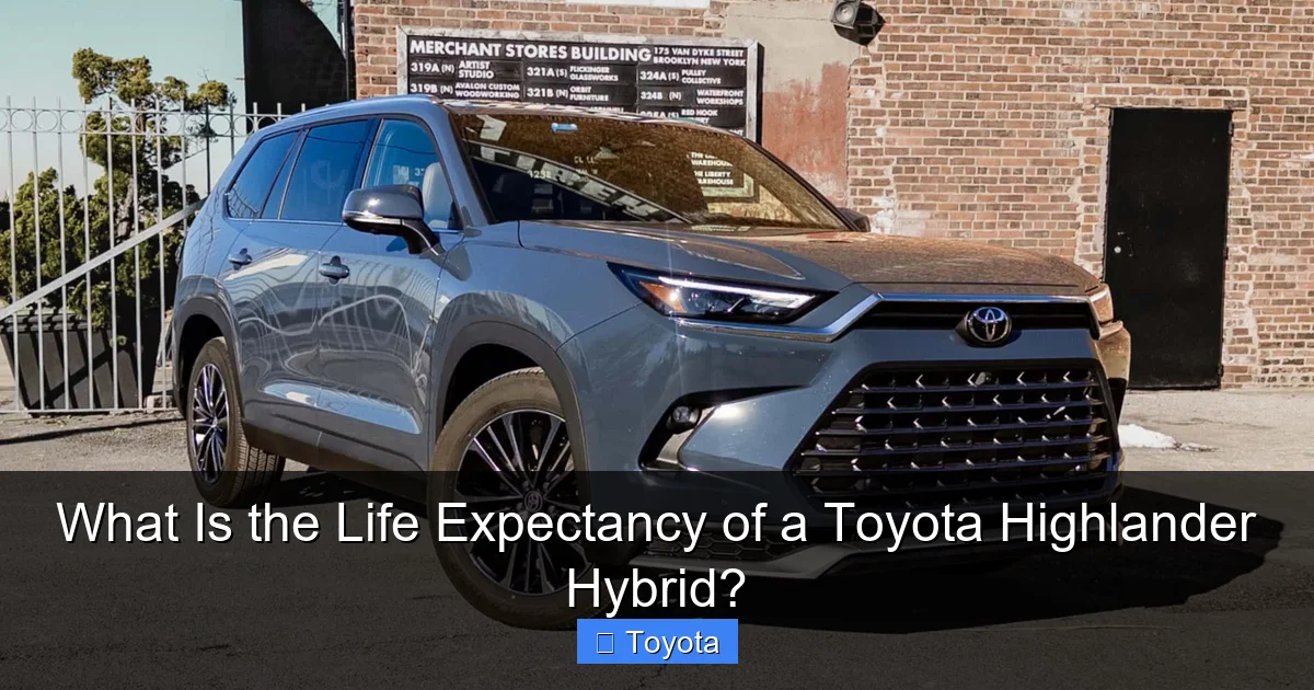 What Is the Life Expectancy of a Toyota Highlander Hybrid?