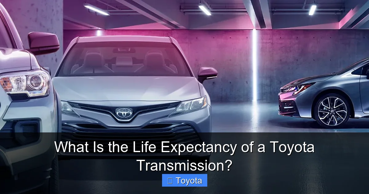 What Is the Life Expectancy of a Toyota Transmission?