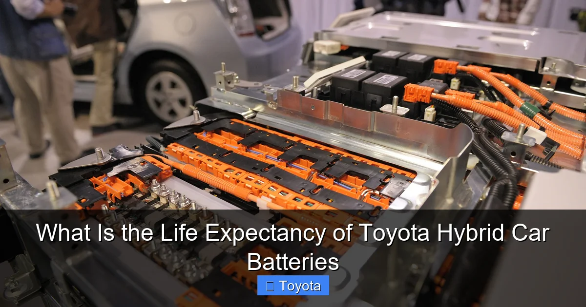What Is the Life Expectancy of Toyota Hybrid Car Batteries