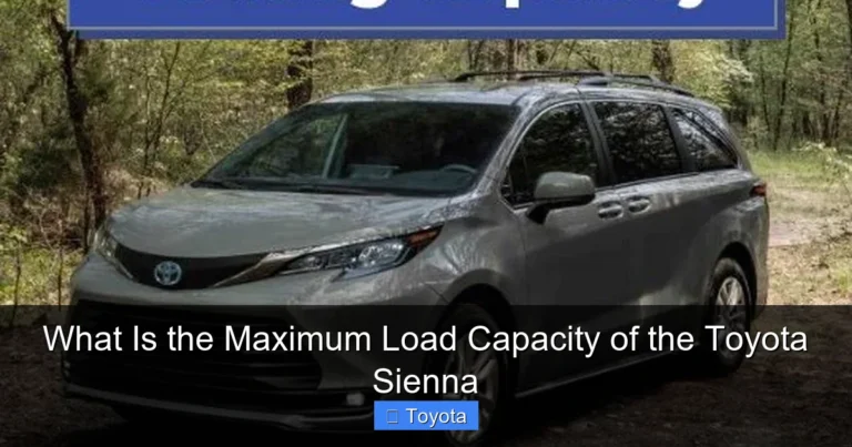 What Is the Maximum Load Capacity of the Toyota Sienna